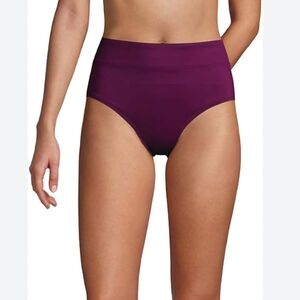 Lands' End Women's Deep Purple Bikini Bottom